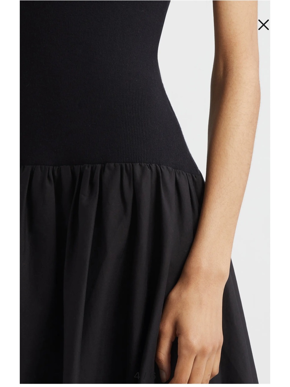 Cinq a Sept Nera Bubble Hem A-Line Dress Small Black - Picture 4 of 6